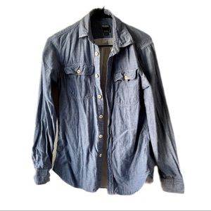 Todd Snyder Oxford Cloth Blue Long Sleeves Button Down Shirt